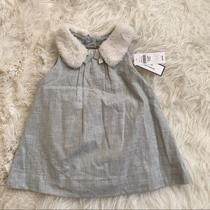 NWT babygirl Faux Fur dress